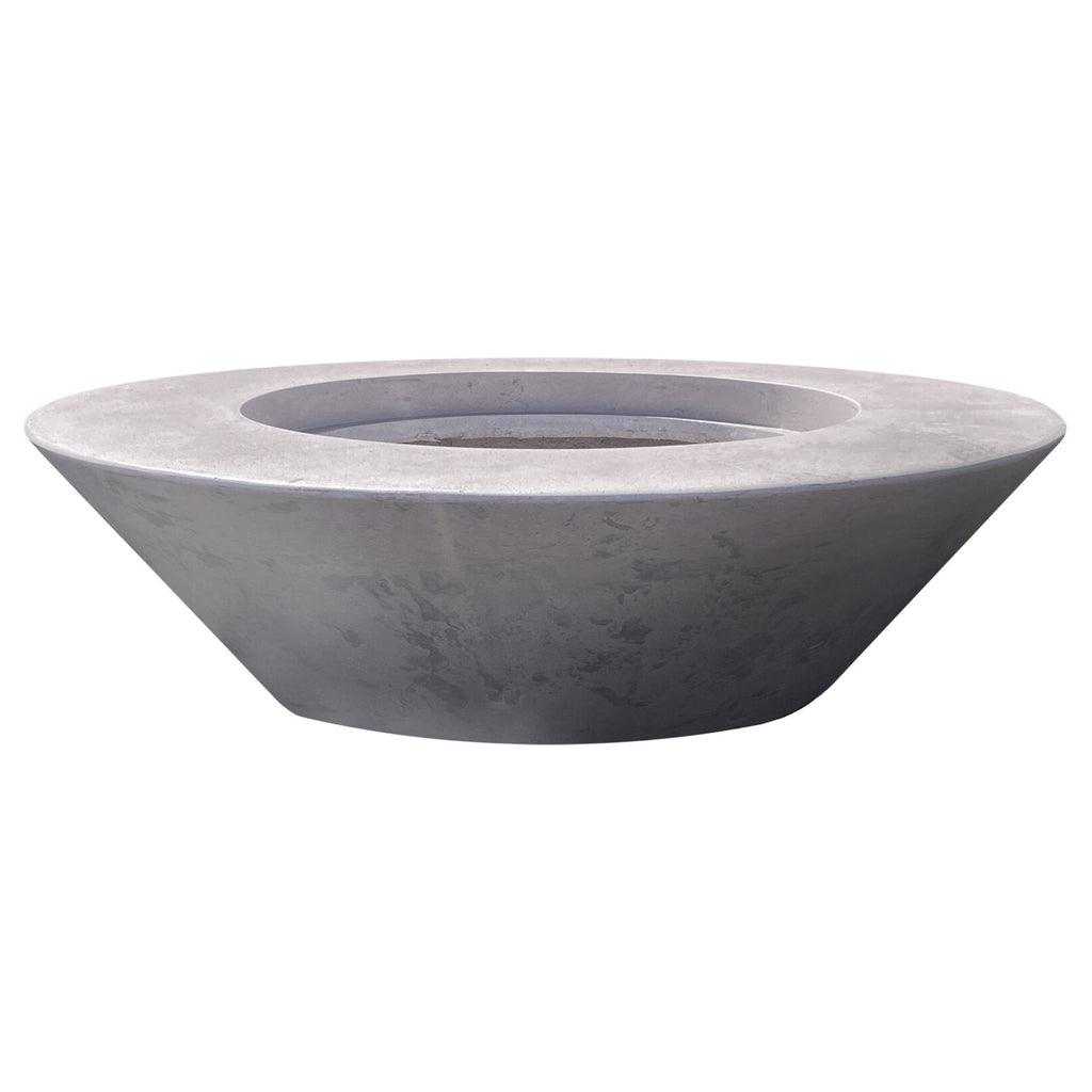 Prism Hardscapes - Embarcadero 60" Round Concrete Fire Bowl - Fire Pit Stock