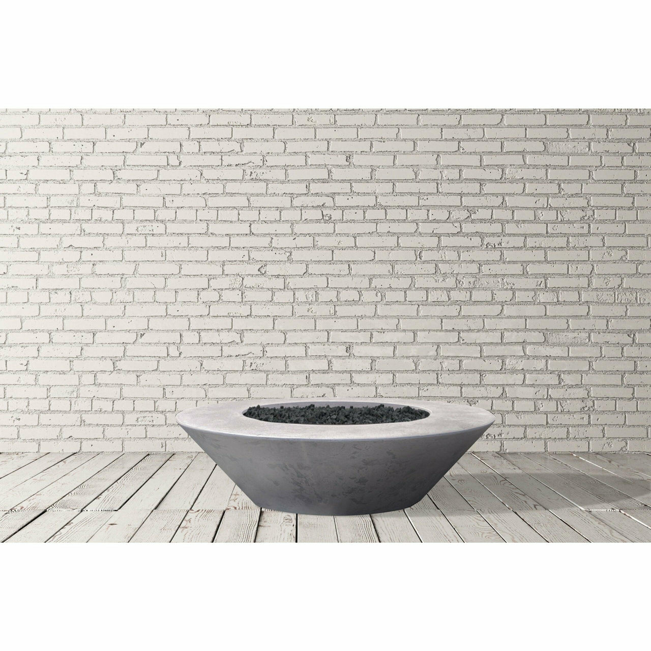 Prism Hardscapes - Embarcadero 60" Round Concrete Fire Bowl - Fire Pit Stock