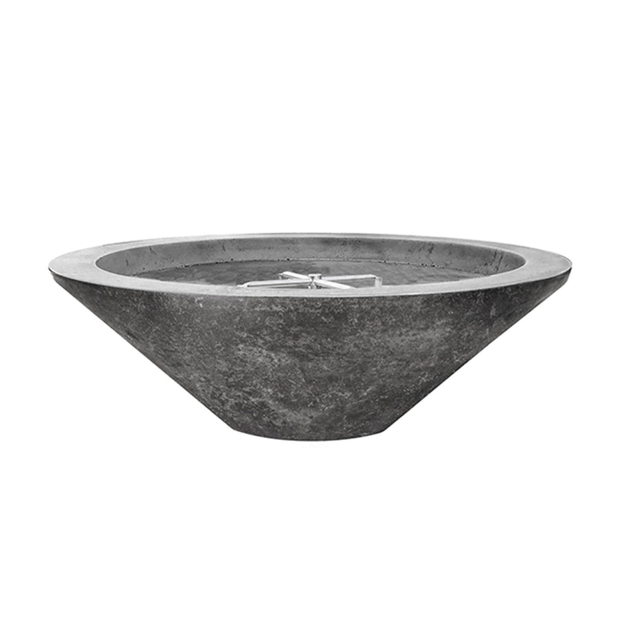 Prism Hardscapes - Embarcadero Pedestal Round Concrete Fire Bowl - Fire Pit Stock
