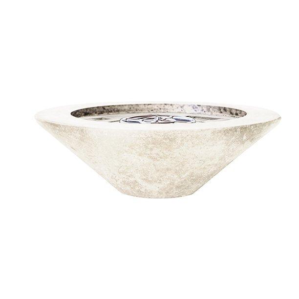 Prism Hardscapes - Embarcadero Pedestal Round Concrete Fire Bowl - Fire Pit Stock