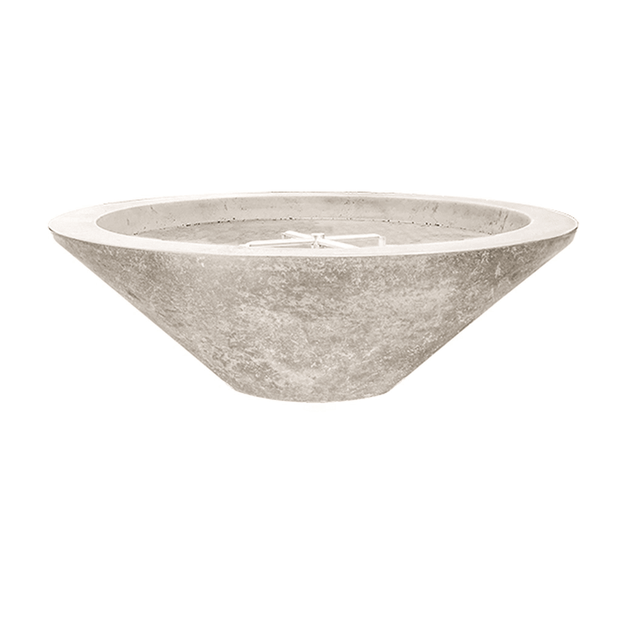 Prism Hardscapes - Embarcadero Pedestal Round Concrete Fire Bowl - Fire Pit Stock