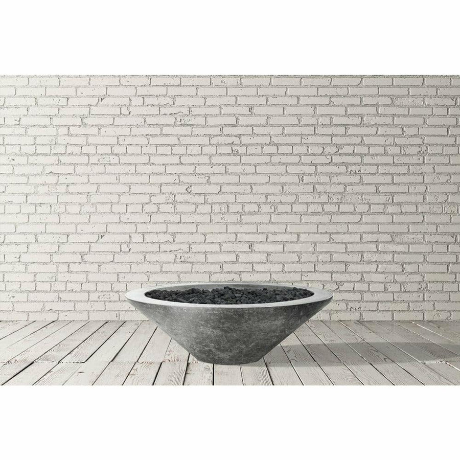 Prism Hardscapes - Embarcadero Round Concrete Fire Bowl - Fire Pit Stock
