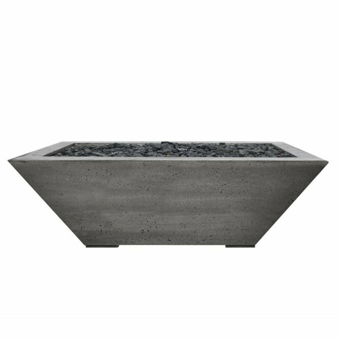 Prism Hardscapes - Lombard Series Pedestal Square Concrete Fire Bowl - Fire Pit Stock