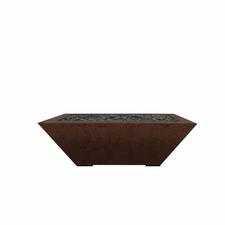 Prism Hardscapes - Lombard Series Pedestal Square Concrete Fire Bowl - Fire Pit Stock