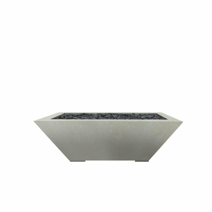 Prism Hardscapes - Lombard Series Pedestal Square Concrete Fire Bowl - Fire Pit Stock