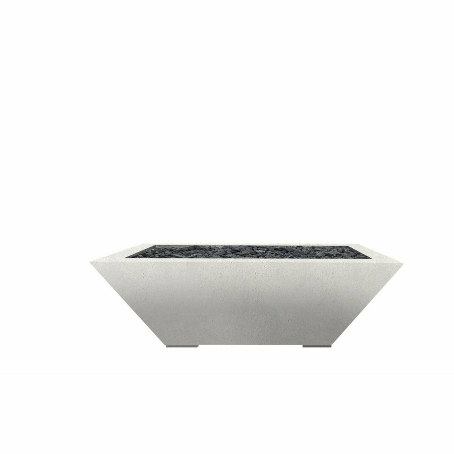Prism Hardscapes - Lombard Series Pedestal Square Concrete Fire Bowl - Fire Pit Stock