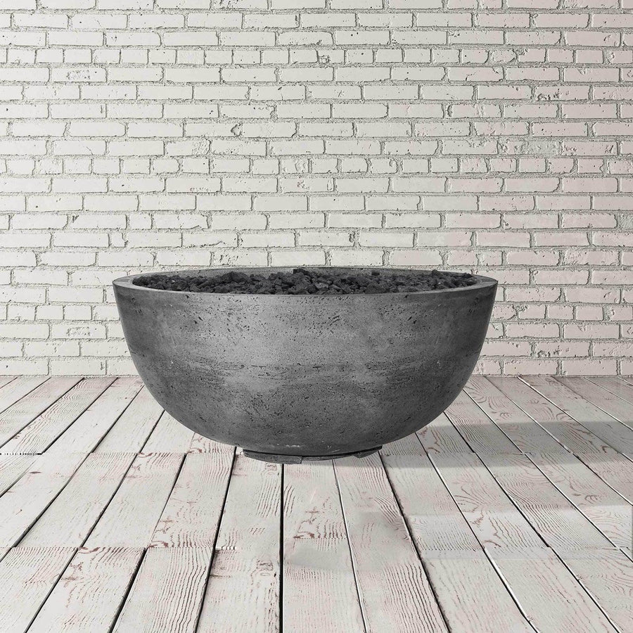 Prism Hardscapes - Moderno Series 1 Round Concrete Fire Bowl - Fire Pit Stock