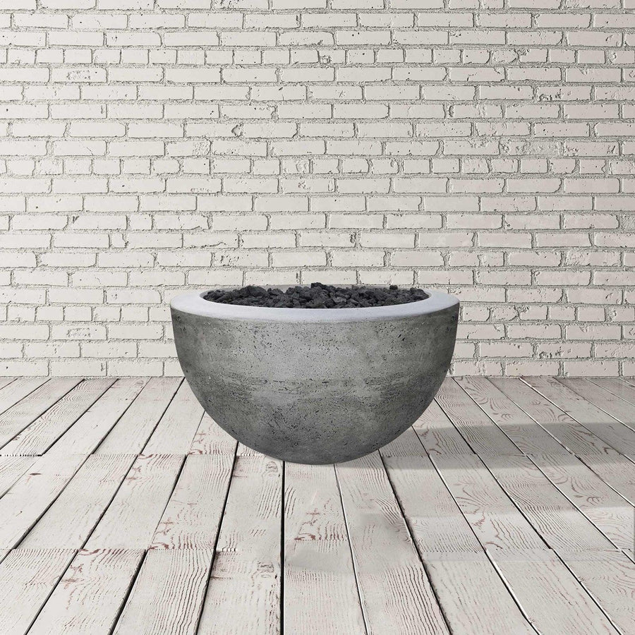 Prism Hardscapes - Moderno Series 3 Round Concrete Fire Bowl - Fire Pit Stock