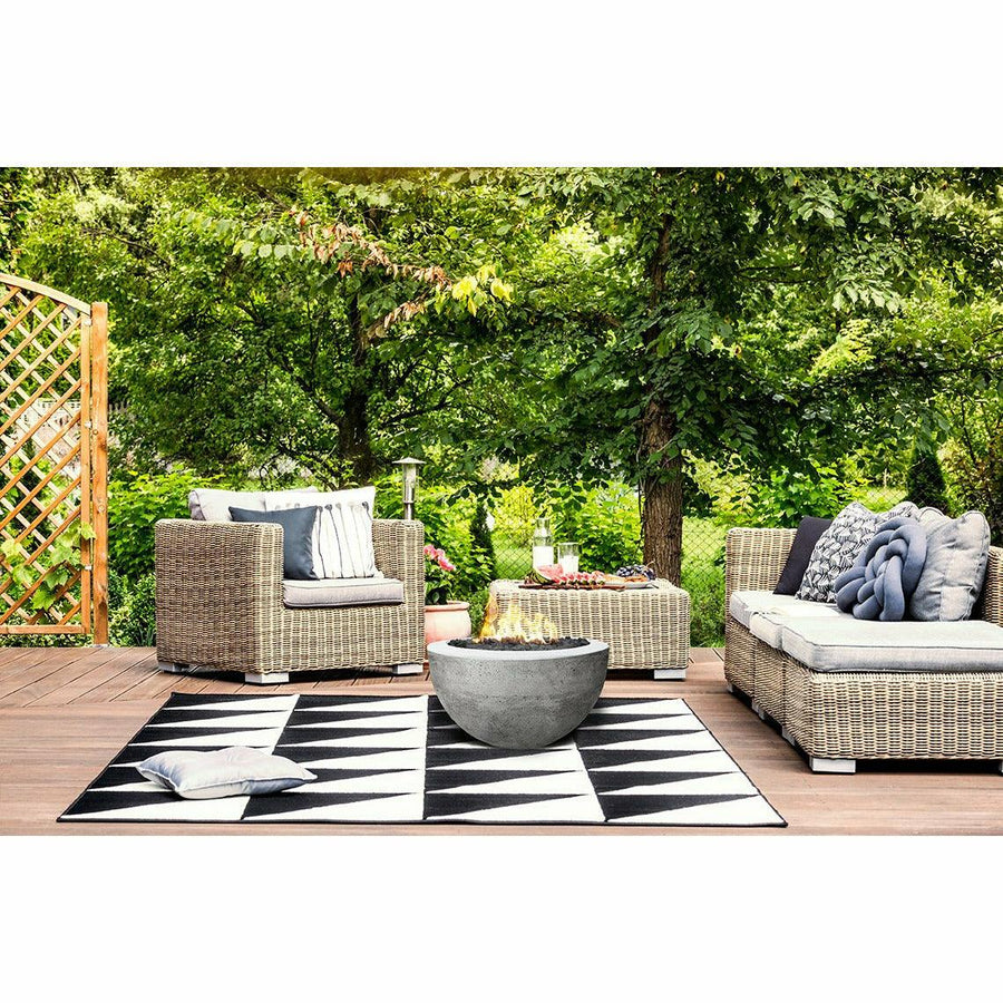 Prism Hardscapes - Moderno Series 3 Round Concrete Fire Bowl - Fire Pit Stock