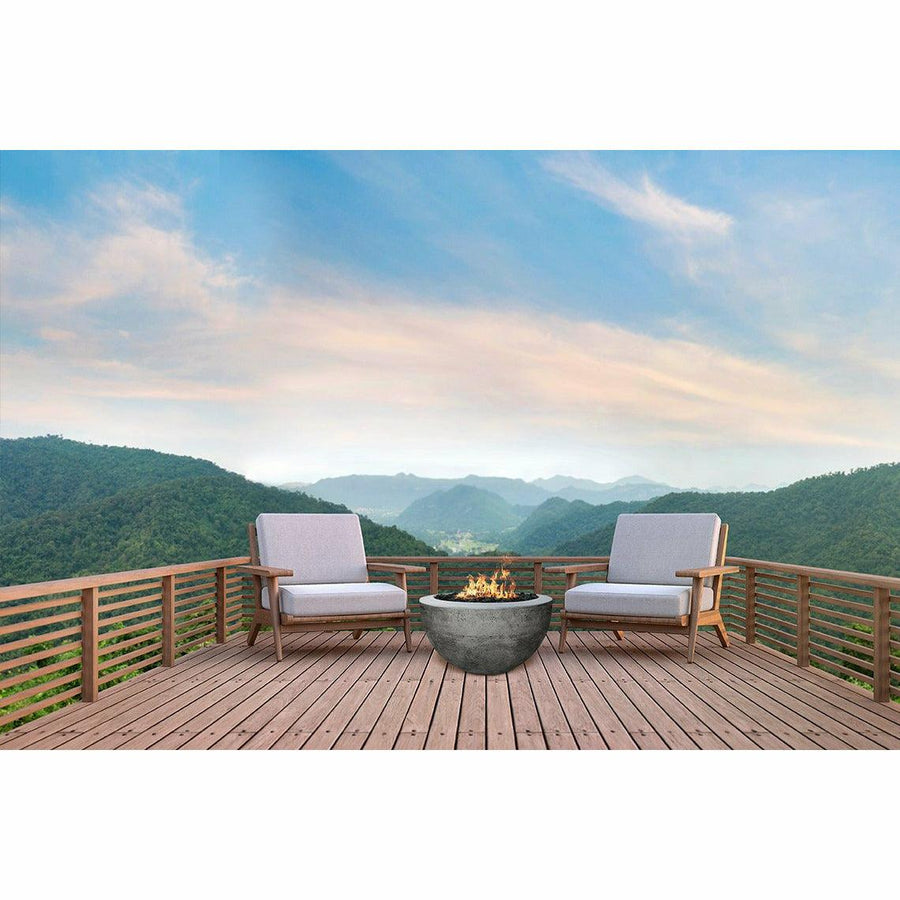 Prism Hardscapes - Moderno Series 3 Round Concrete Fire Bowl - Fire Pit Stock