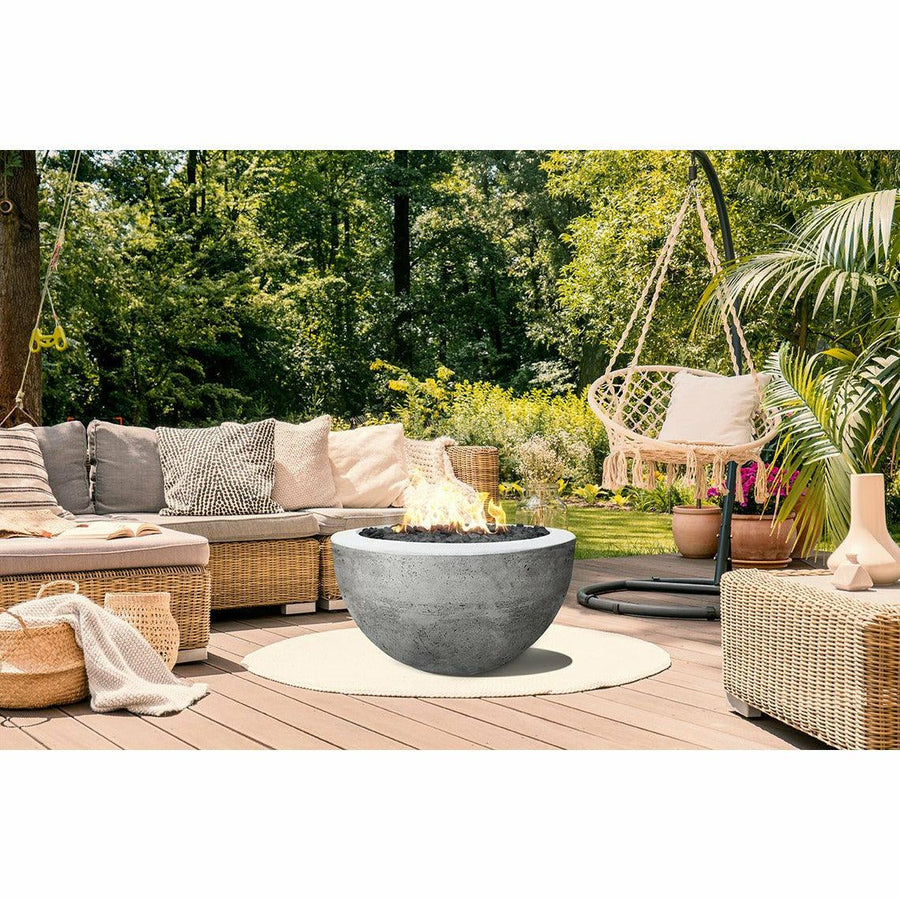 Prism Hardscapes - Moderno Series 3 Round Concrete Fire Bowl - Fire Pit Stock