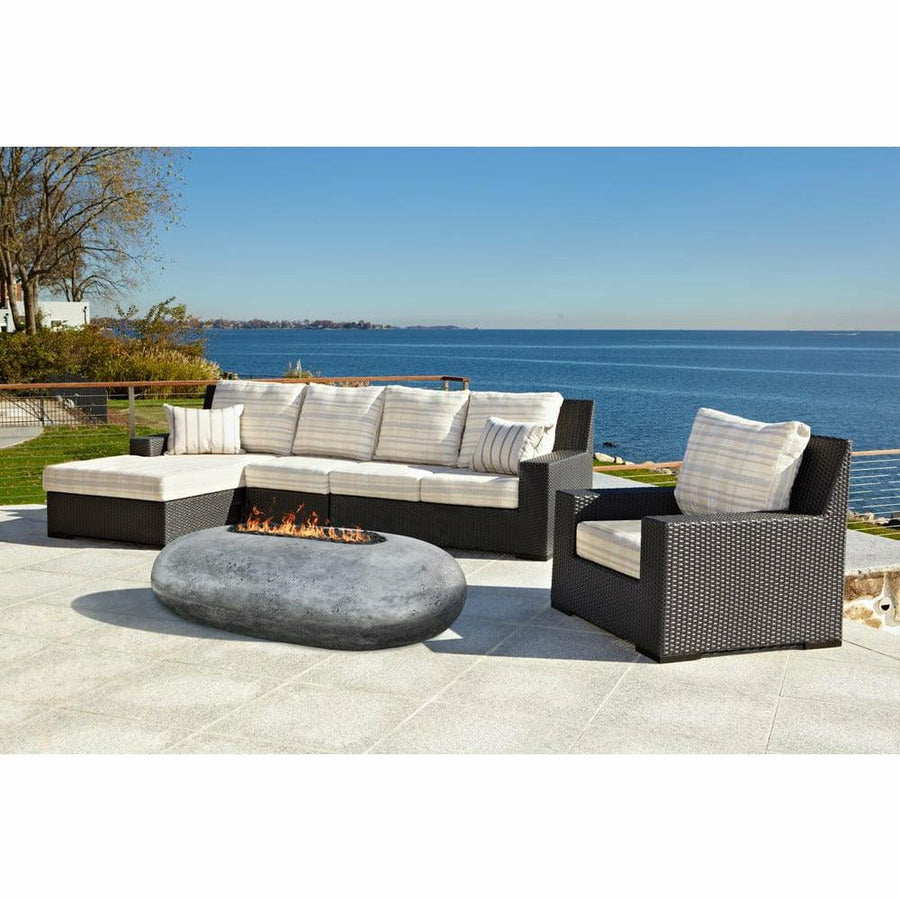 Prism Hardscapes - Pebble Series Round Concrete Fire Bowl - Fire Pit Stock