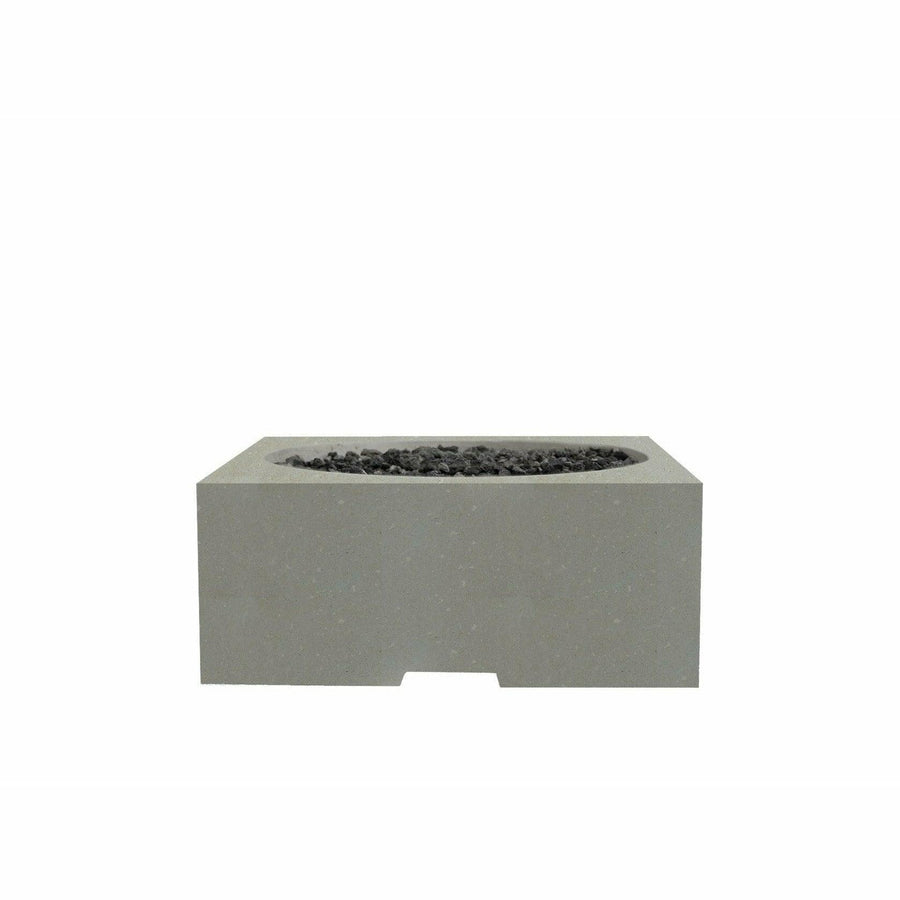 Prism Hardscapes - Piazza Square Concrete Fire Table - Fire Pit Stock