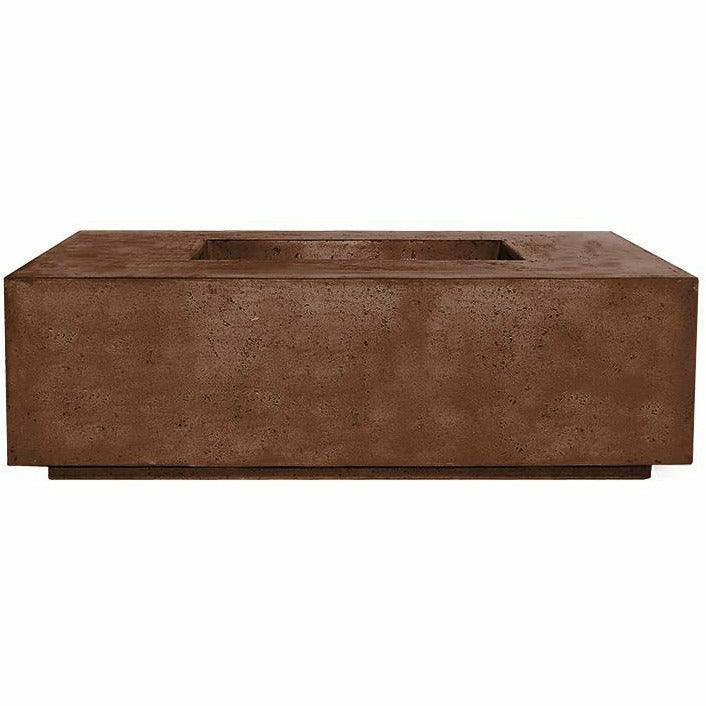 Prism Hardscapes - Porto Series 68 Rectangular Concrete Fire Table w/ Hidden Propane Storage - Fire Pit Stock