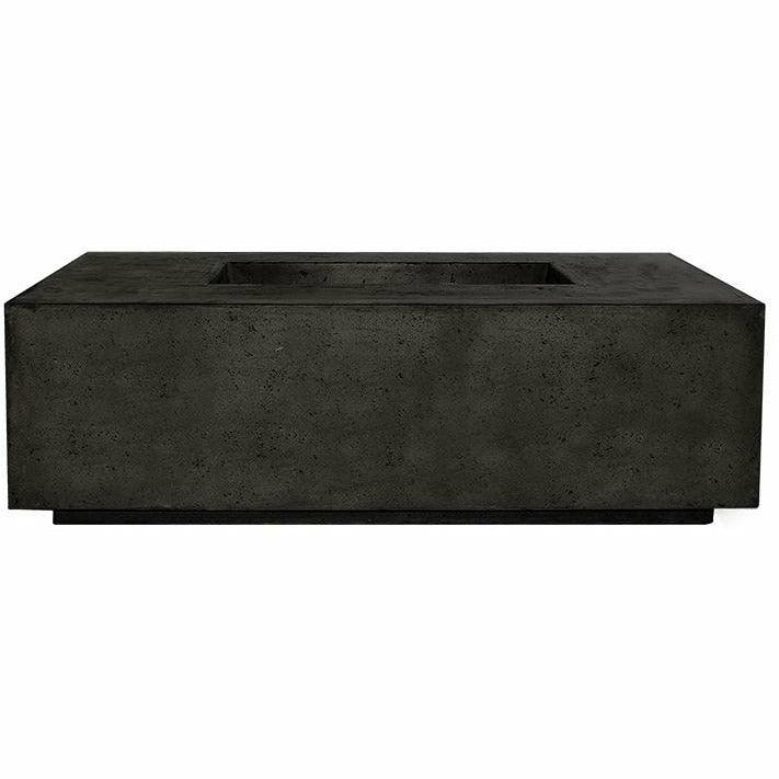 Prism Hardscapes - Porto Series 68 Rectangular Concrete Fire Table w/ Hidden Propane Storage - Fire Pit Stock