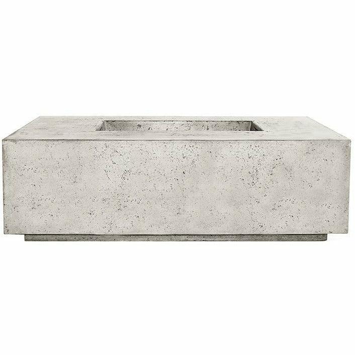 Prism Hardscapes - Porto Series 68 Rectangular Concrete Fire Table w/ Hidden Propane Storage - Fire Pit Stock