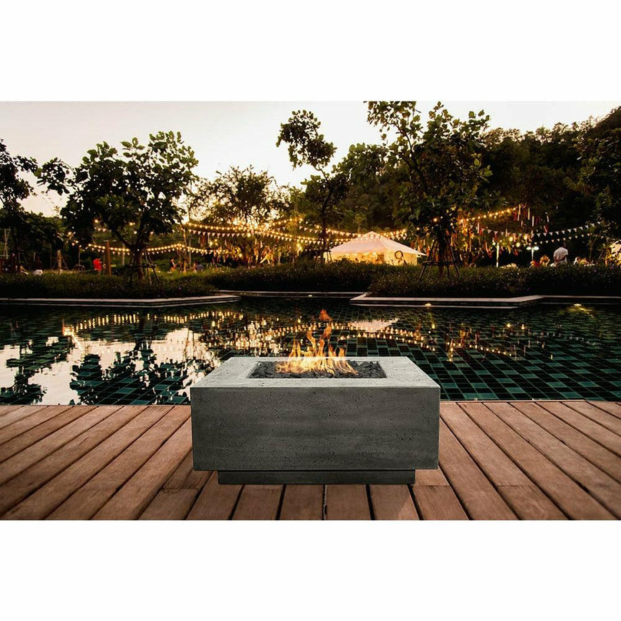 Prism Hardscapes - Tavola Series 42 Square Concrete Fire Pit Table - Fire Pit Stock
