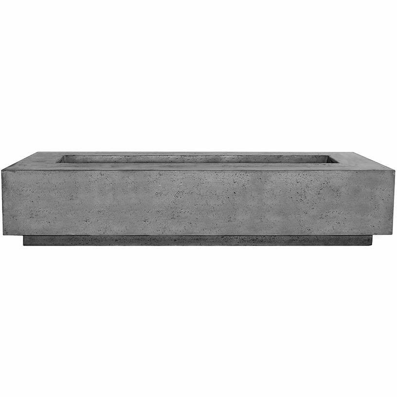 Prism Hardscapes - Tavola Series 6 Rectangular Concrete Fire Pit Table - Fire Pit Stock