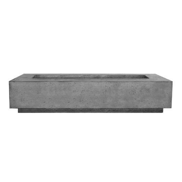 Prism Hardscapes - Tavola Series 72 Narrow Rectangular Concrete Fire Pit Table - Fire Pit Stock