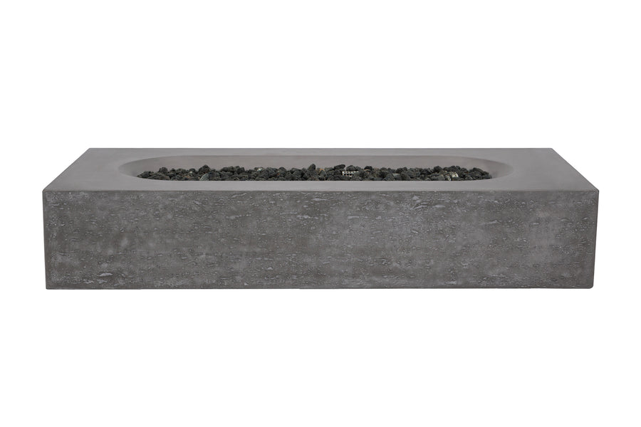 PyroMania Fire - Alchemy Rectangle Concrete Fire Pit Table - Fire Pit Stock