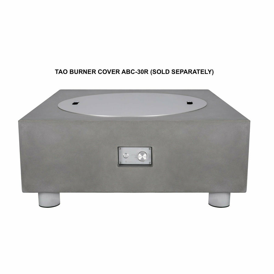 PyroMania Fire - Tao Square Concrete Fire Pit Table - Fire Pit Stock