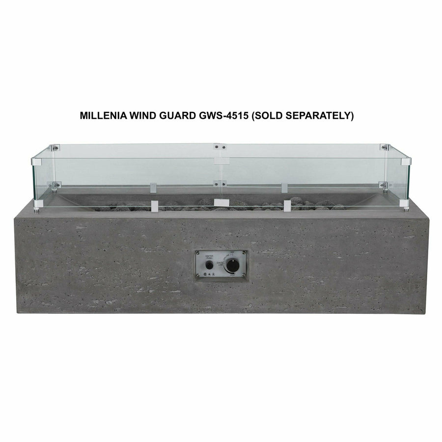 PyroMania Fire - Wind Guard for Millenia Fire Table - Fire Pit Stock