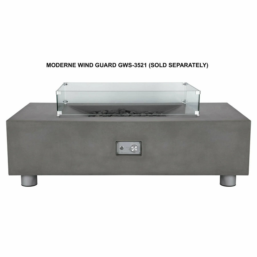 PyroMania Fire - Wind Guard for Moderne Fire Table - Fire Pit Stock