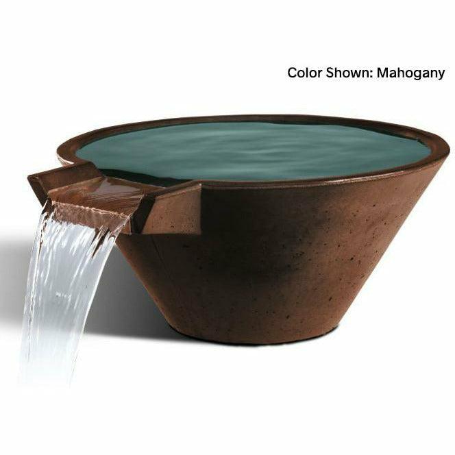 Slick Rock Concrete - Cascade Conical Water Bowl - Fire Pit Stock