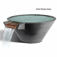 Thumbnail for Slick Rock Concrete - Cascade Conical Water Bowl - Fire Pit Stock