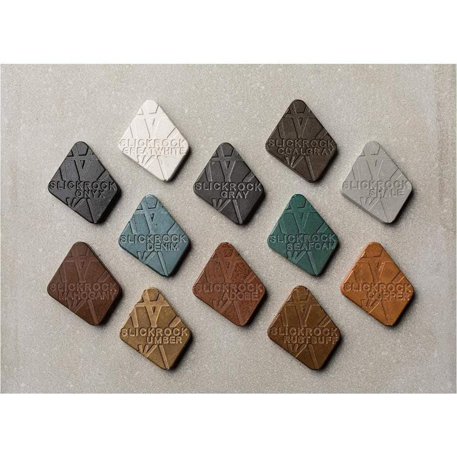 Slick Rock Concrete - Cascade Square Concrete Fire & Water Bowl - Fire Pit Stock