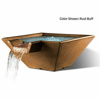 Thumbnail for Slick Rock Concrete - Cascade Square Water Bowl - Fire Pit Stock