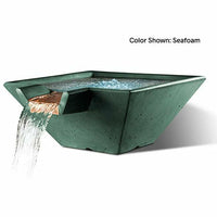 Thumbnail for Slick Rock Concrete - Cascade Square Water Bowl - Fire Pit Stock