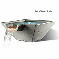 Thumbnail for Slick Rock Concrete - Cascade Square Water Bowl - Fire Pit Stock