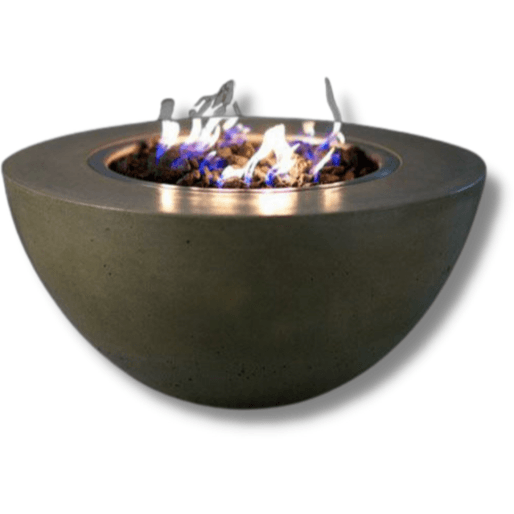 Slick Rock Concrete Oasis 34" Round Concrete Fire Pit Bowl KOF34 - Fire Pit Stock