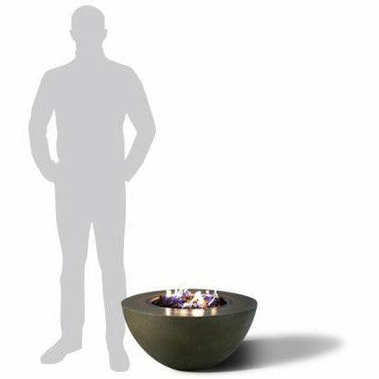 Slick Rock Concrete Oasis 34" Round Concrete Fire Pit Bowl KOF34 - Fire Pit Stock