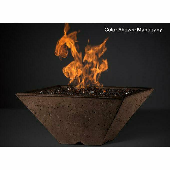Slick Rock Concrete - Ridgeline Square Concrete Fire Bowl - Fire Pit Stock