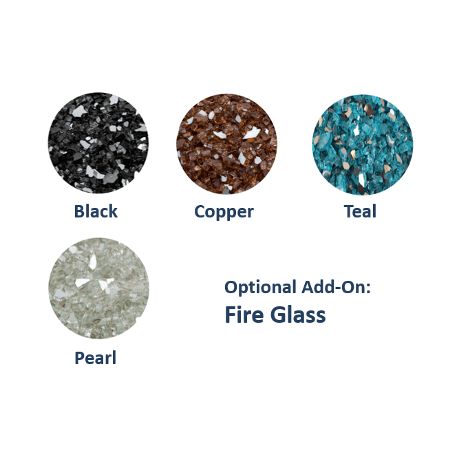 Slick Rock Concrete - Ridgeline Square Concrete Fire Bowl - Fire Pit Stock