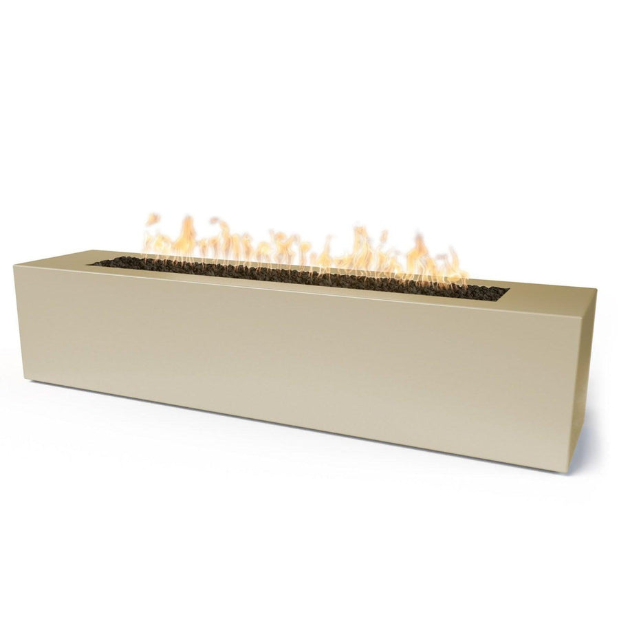 The Outdoor Plus - Carmen 72" Rectangle Concrete Fire Pit Table OPT-CRM72 - Fire Pit Stock
