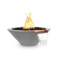 Thumbnail for The Outdoor Plus - Cazo Round Concrete Fire & Water Bowl OPT-RFW - Fire Pit Stock