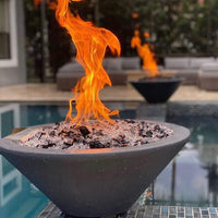 Thumbnail for The Outdoor Plus - Cazo Round Concrete Fire Bowl OPT-RFO - Fire Pit Stock