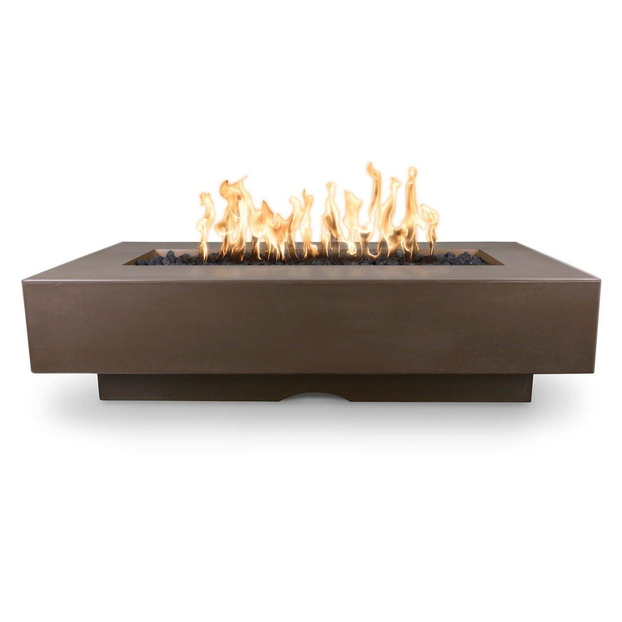 The Outdoor Plus - Del Mar Collection Rectangular Concrete Fire Pit Table OPT-DEL - Fire Pit Stock