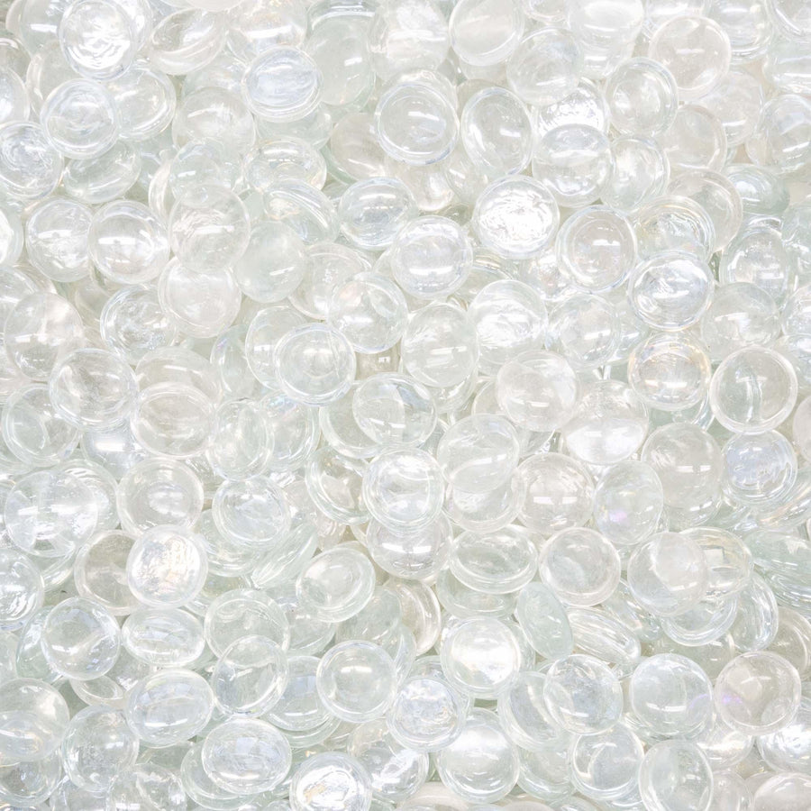 The Outdoor Plus - Fire Media Glass, Pebbles, Polished Lava, Reflective, and Lava Chunks - Fire Pit Stock