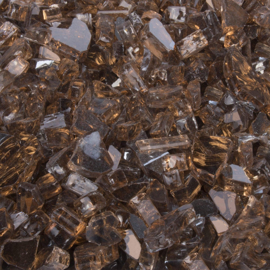 The Outdoor Plus - Fire Media Glass, Pebbles, Polished Lava, Reflective, and Lava Chunks - Fire Pit Stock