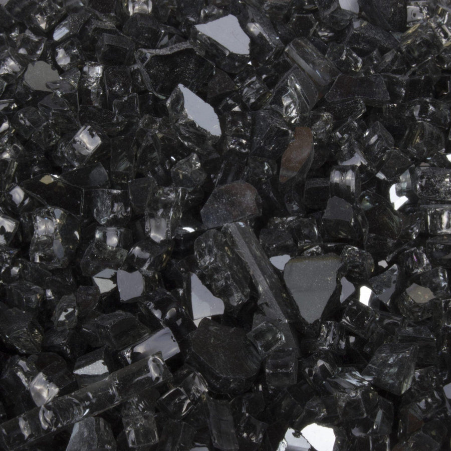 The Outdoor Plus - Fire Media Glass, Pebbles, Polished Lava, Reflective, and Lava Chunks - Fire Pit Stock