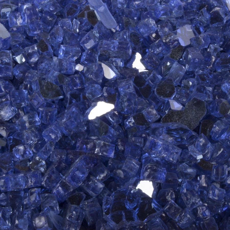 The Outdoor Plus - Fire Media Glass, Pebbles, Polished Lava, Reflective, and Lava Chunks - Fire Pit Stock
