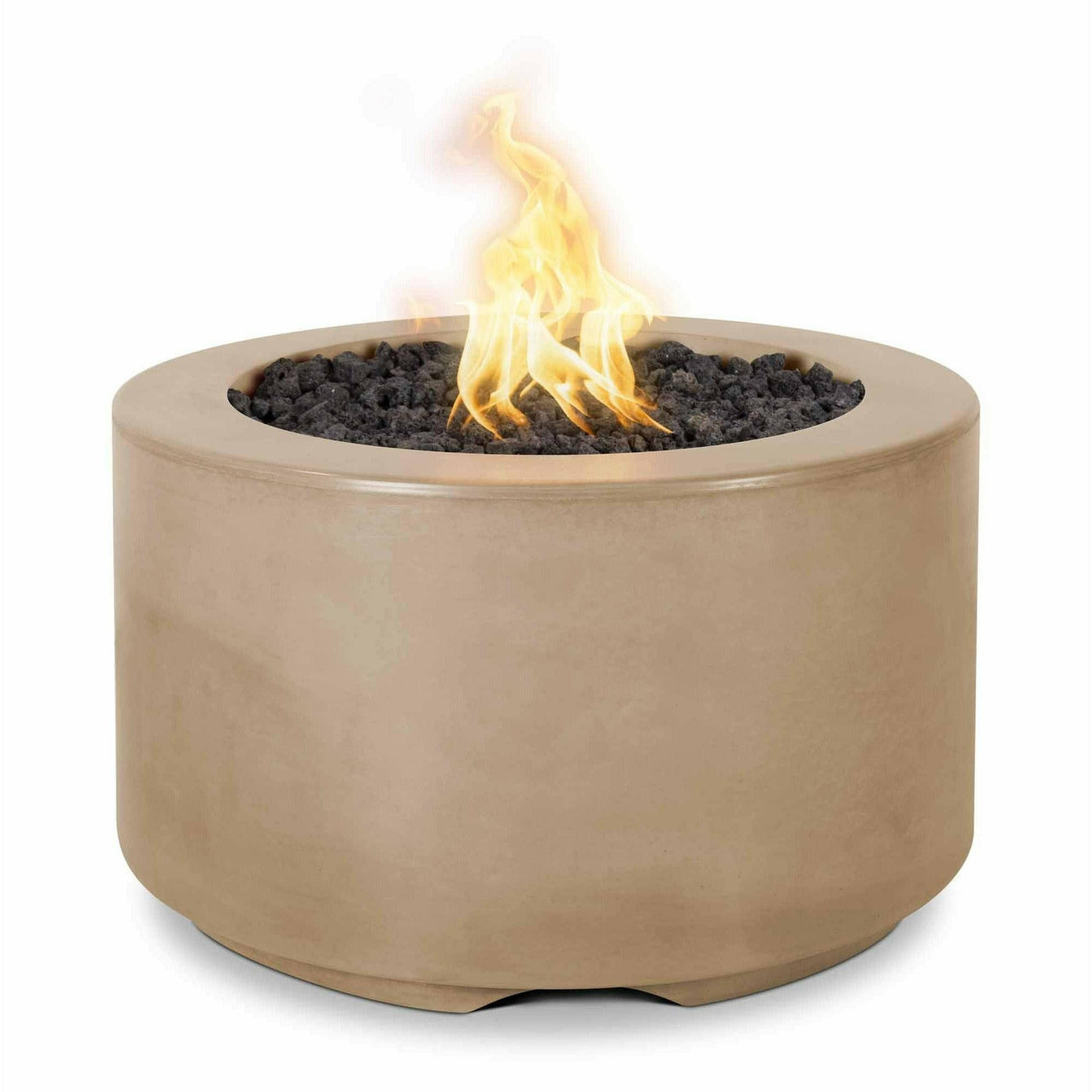 The Outdoor Plus - Florence 32" Round Concrete Fire Pit OPT-FL3218 - Fire Pit Stock