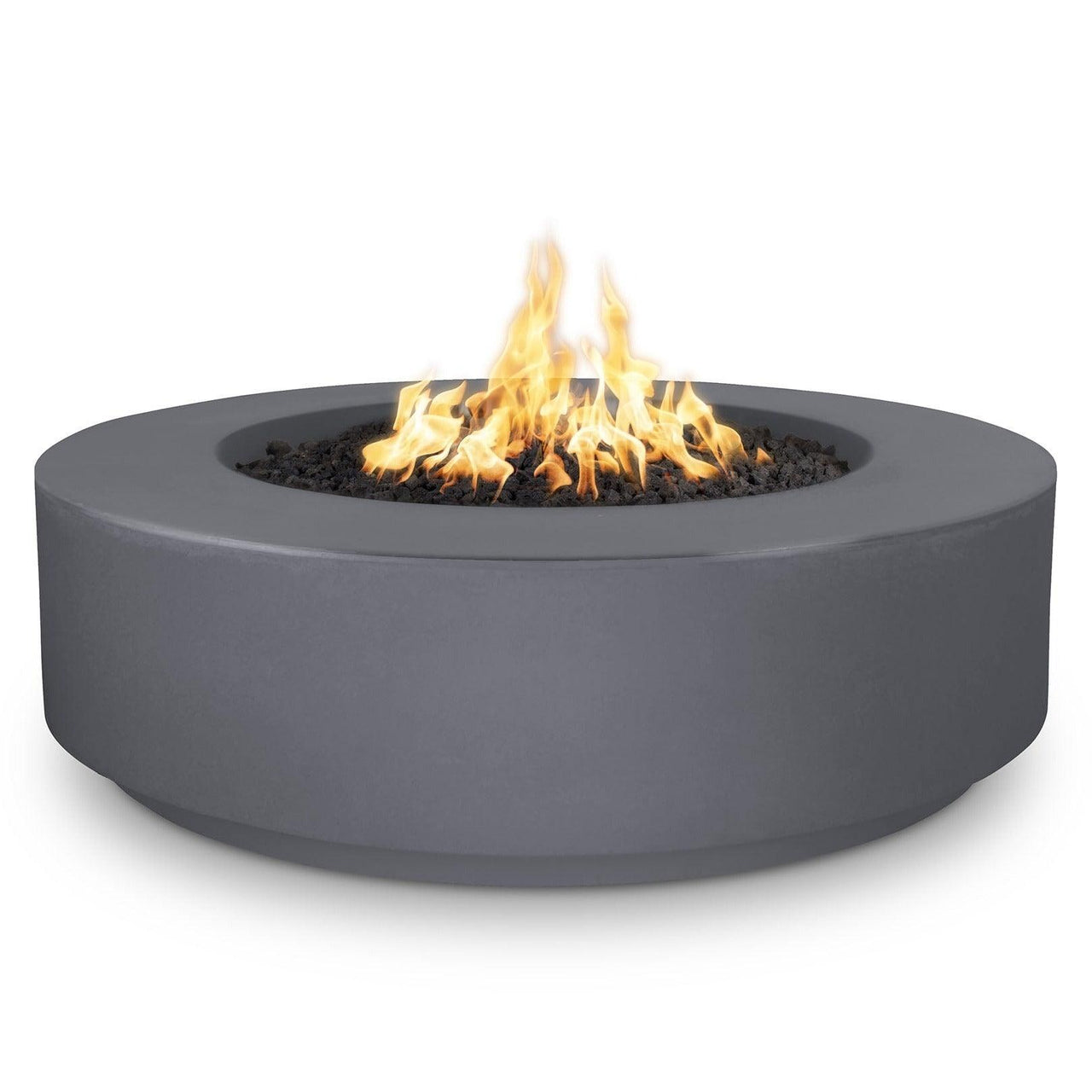 The Outdoor Plus - Florence 42" Round Concrete Fire Pit Table OPT-FL42 - Fire Pit Stock