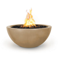 Thumbnail for The Outdoor Plus - Luna Round Concrete Fire Bowl OPT-LUNFO - Fire Pit Stock