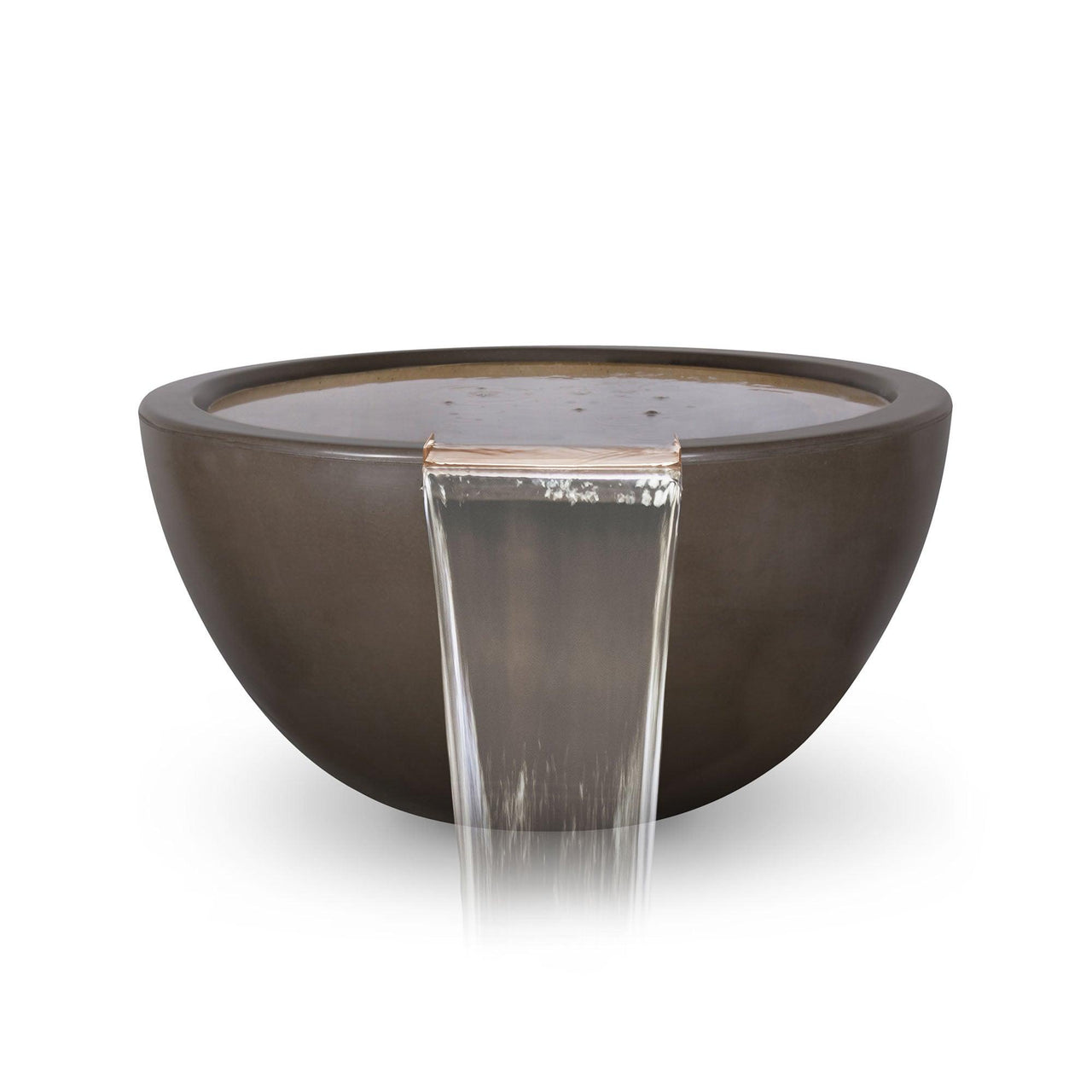 The Outdoor Plus - Luna Round Concrete Water Bowl OPT-LUNWO - Fire Pit Stock