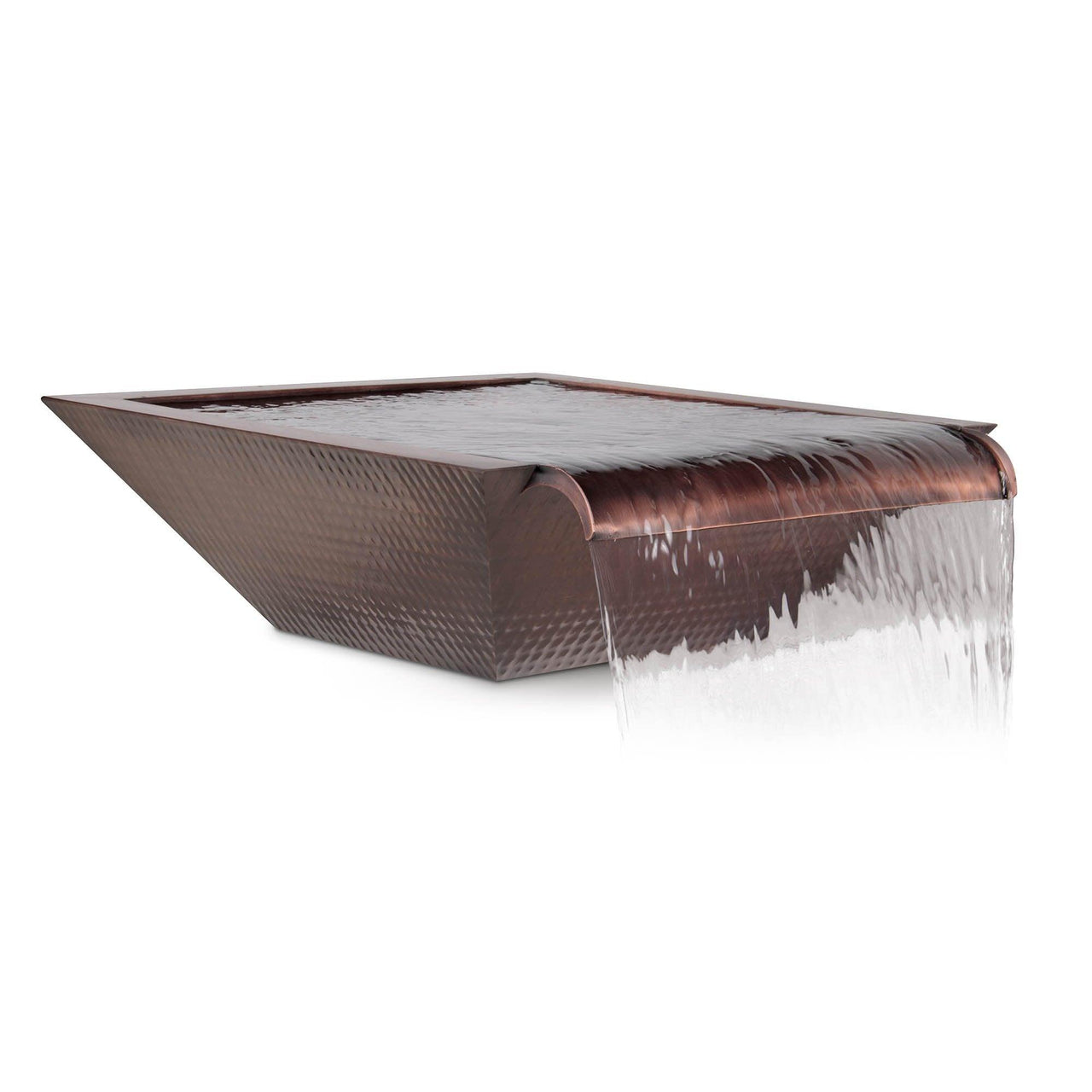 The Outdoor Plus - Maya Hammered Copper Water Bowl with Wide Spill OPT-SCXW - Fire Pit Stock